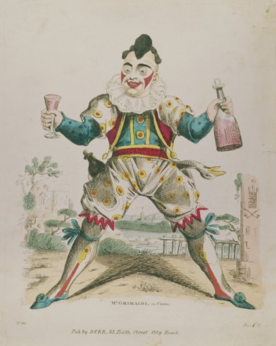 Mr. Grimaldi as Clown by English School